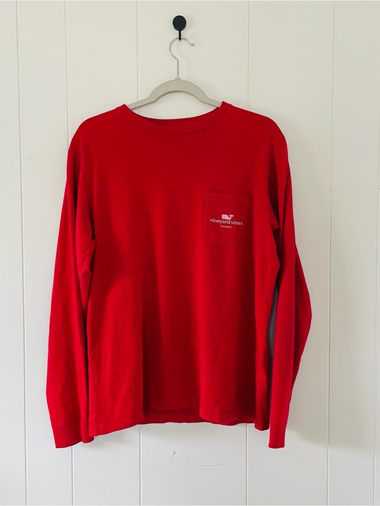 Vineyard Vines Tops - Vineyard Vines Men's Bright Red Long-Sleeve Pocket Tee